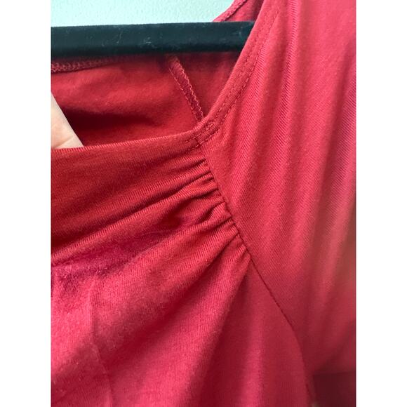 Reformation Ayden Sangria One Shoulder Knit Dress NWT Size XL - Picture 7 of 9